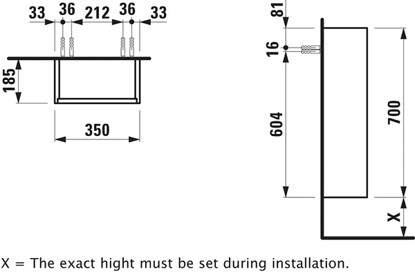 Laufen Halbhochschrank „BASE“ 350 × 700 × 185 mm Weiß matt Laufen Halbhochschrank „BASE“ 350 × 700 × 185 mm Weiß matt