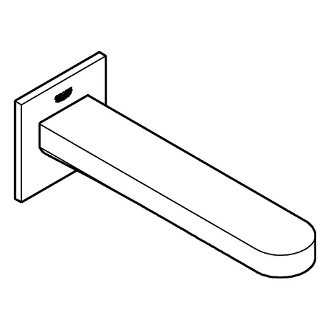 Wanneneinlauf Plus 13404_3, Wandmontage, Ausladung 168 mm, chrom Wanneneinlauf Plus 13404_3, Wandmontage, Ausladung 168 mm, chrom