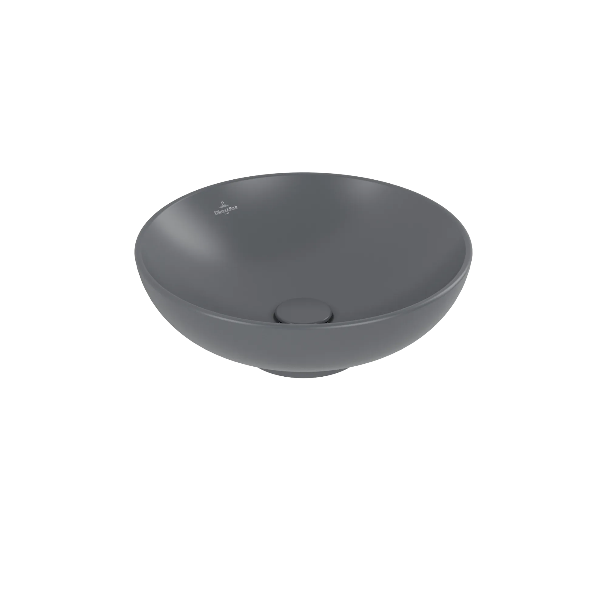 Villeroy & Boch Loop & Friends Aufsatzwaschbecken 420x420mm Graphite CeramicPlus