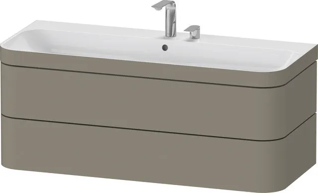 Duravit Waschtischunterschrank c-shaped Set wandhängend „Happy D.2 Plus“ 117,5 × 48 × 49 cm Duravit Waschtischunterschrank c-shaped Set wandhängend „Happy D.2 Plus“ 117,5 × 48 × 49 cm