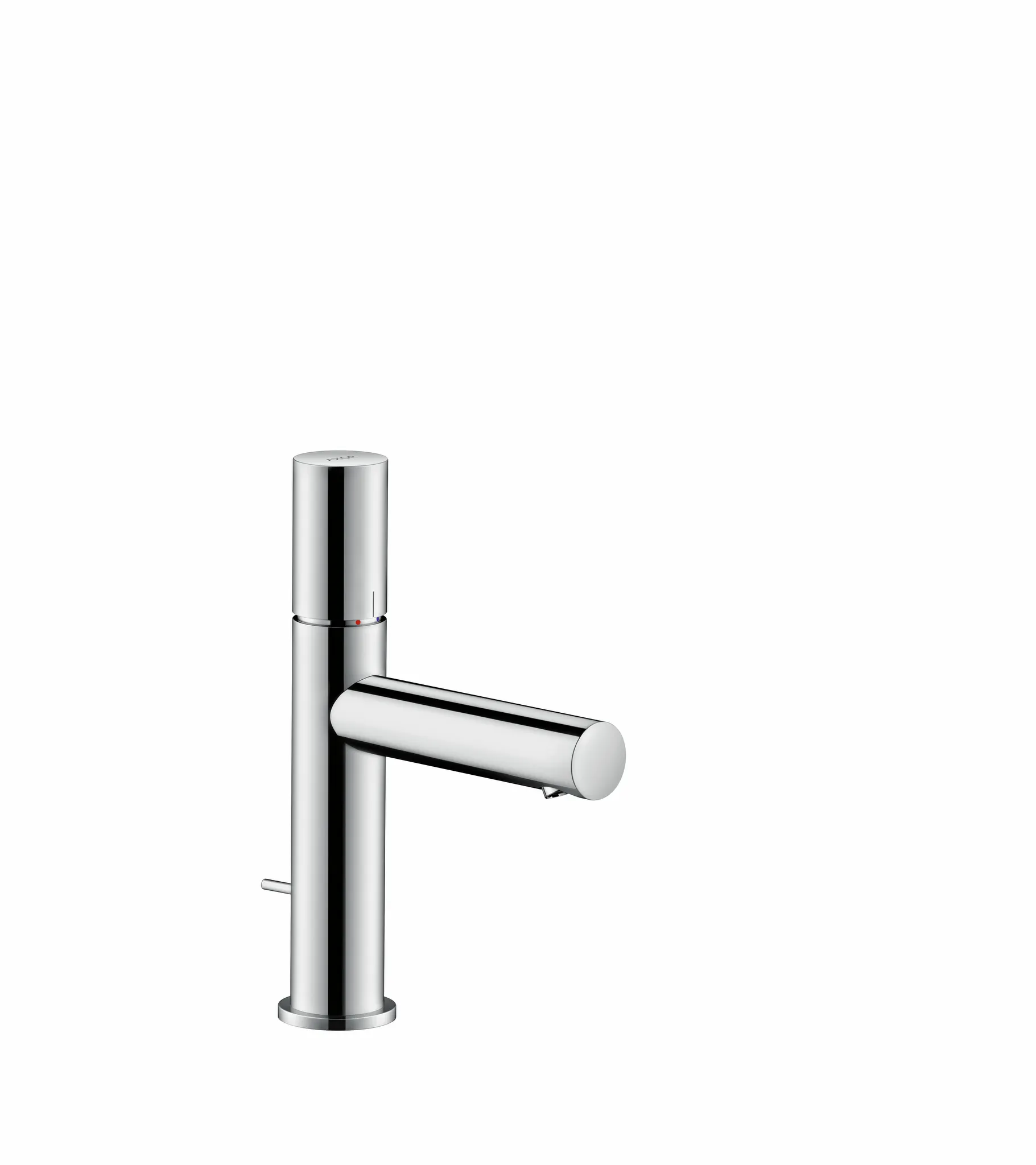 Hansgrohe AXOR Uno Einhebel-Waschtischmischer 110 mit Zerogriff und Zugstangen-Ablaufgarnitur, Chrom Hansgrohe AXOR Uno Einhebel-Waschtischmischer 110 mit Zerogriff und Zugstangen-Ablaufgarnitur, Chrom
