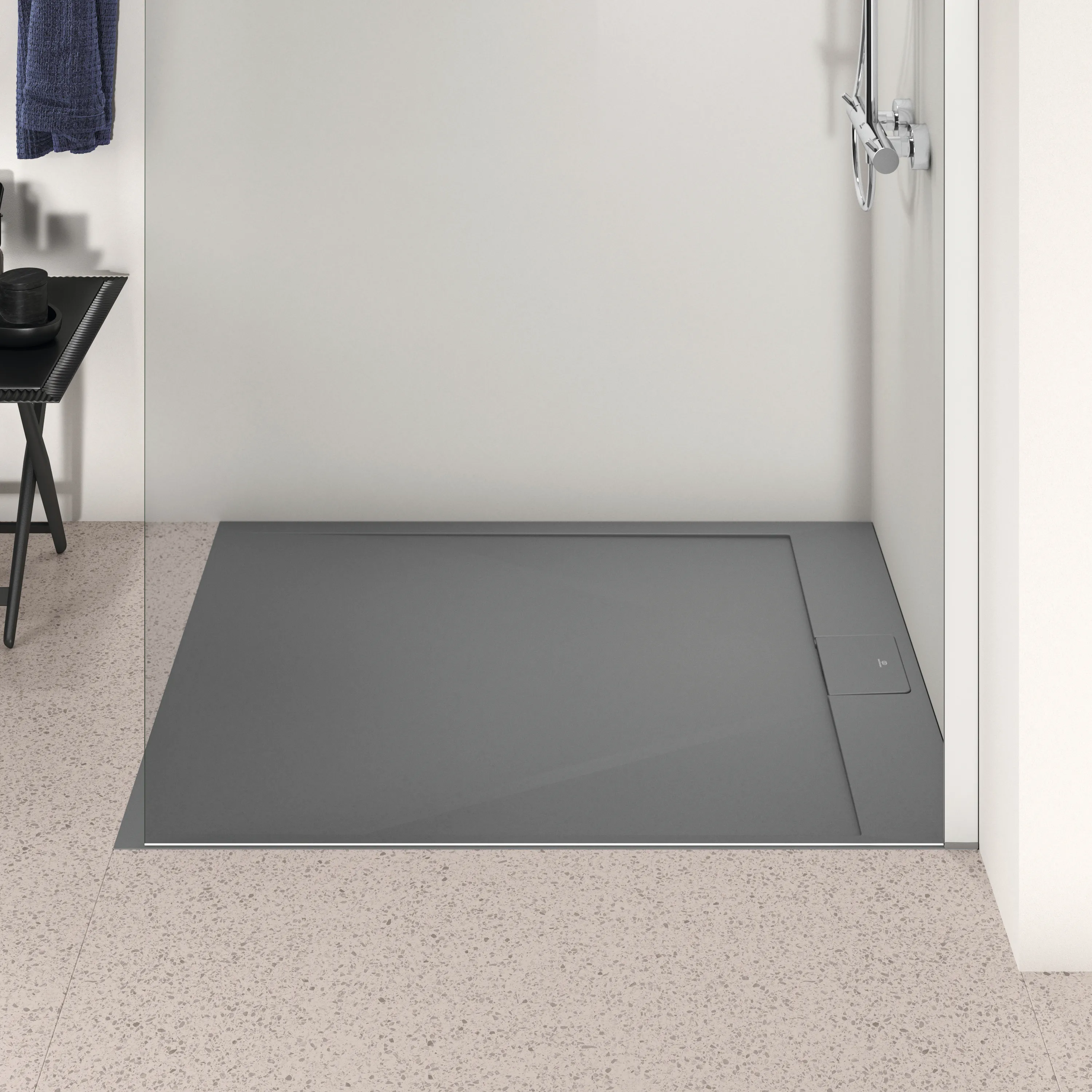 Ideal Standard Duschwanne „UltraFlatSi.life“ 100 × 120 cm in Quarzgrau Ideal Standard Duschwanne „UltraFlatSi.life“ 100 × 120 cm in Quarzgrau