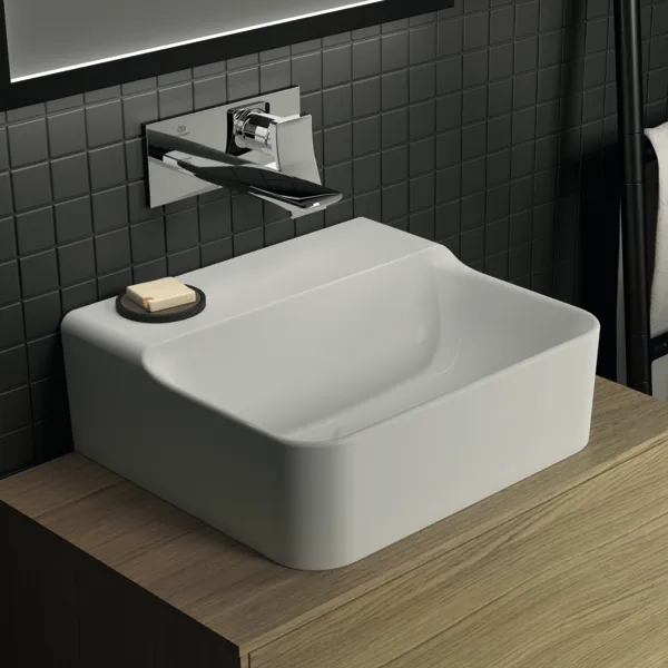 Waschbecken „Conca“ 40 × 35 × 16,5 cm in Weiß