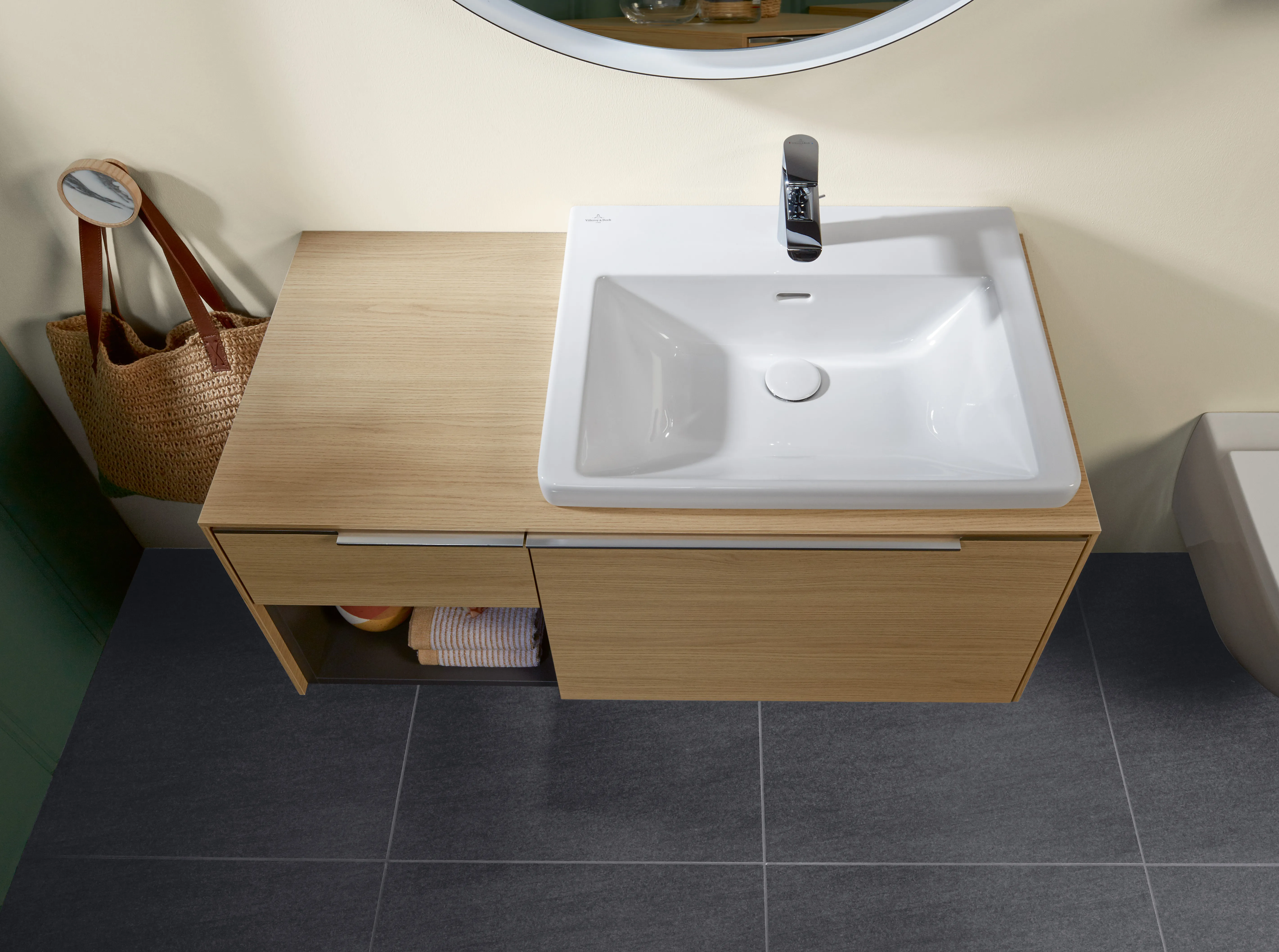 Villeroy & Boch Wandwaschtisch aus TitanCeram „Subway 3.0“ 600 × 470 × 165 mm, ohne Hahnlochbohrung, Hahnlochposition mittig in Weiß Alpin Villeroy & Boch Wandwaschtisch aus TitanCeram „Subway 3.0“ 600 × 470 × 165 mm, ohne Hahnlochbohrung, Hahnlochposition mittig in Weiß Alpin