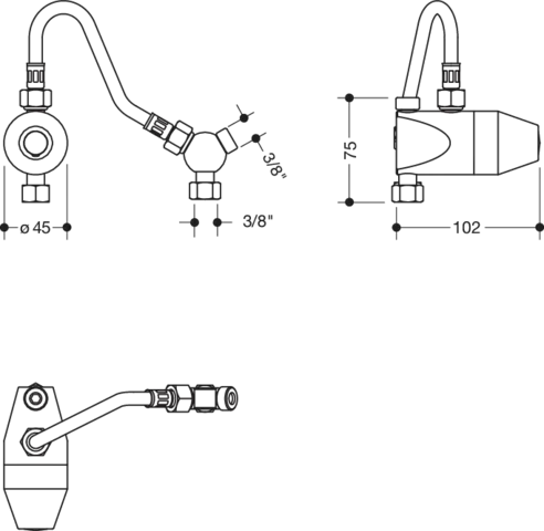 HEWI Thermostat „System-Armaturen“ HEWI Thermostat „System-Armaturen“