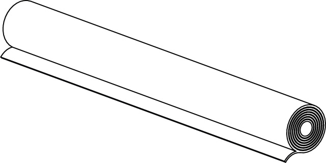 Schallschutzmatte, Länge 1200 mm Breite 1200 mm Höhe 5 mm