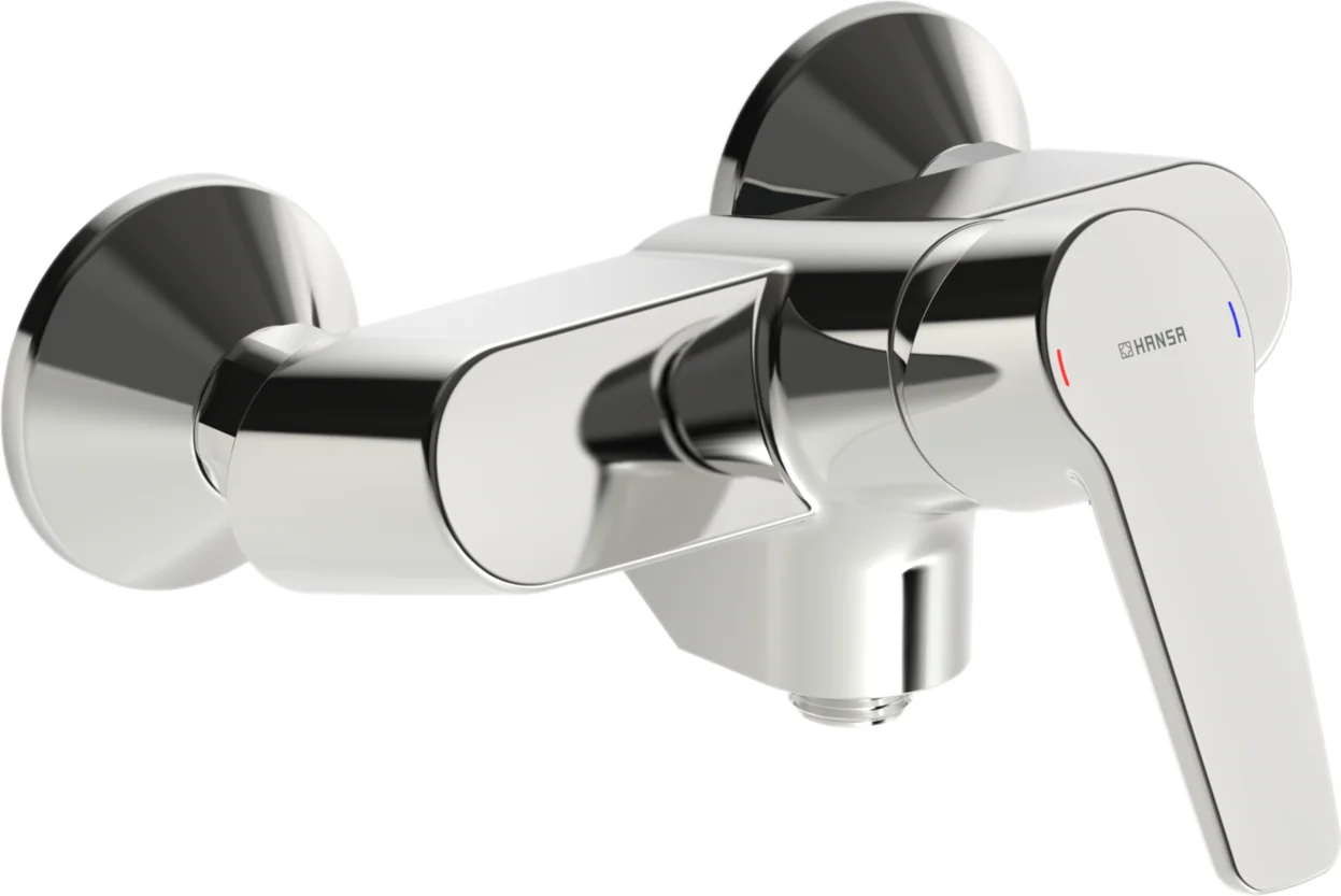 HansaPOLO Duscharmatur Hansapolo 2017 Einhebelmischer Brausebatterie Ausladung 83 mm DN15 Chrom HansaPOLO Duscharmatur Hansapolo 2017 Einhebelmischer Brausebatterie Ausladung 83 mm DN15 Chrom