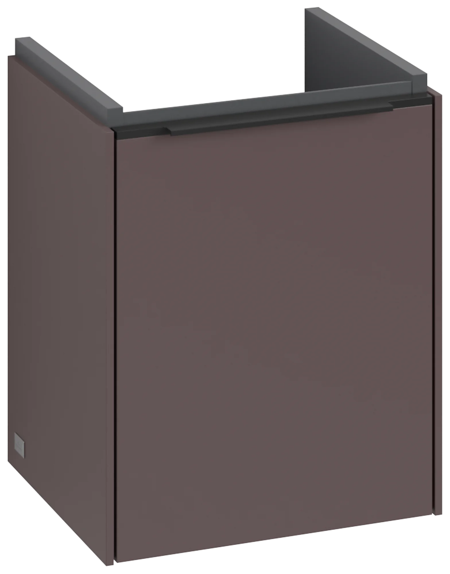 Villeroy & Boch Waschbeckenunterschrank Subway 3.0, Eckig, Dark Berry, 351 x 429 x 293 mm, 1 Tür, SoftClosing, Wandmontage