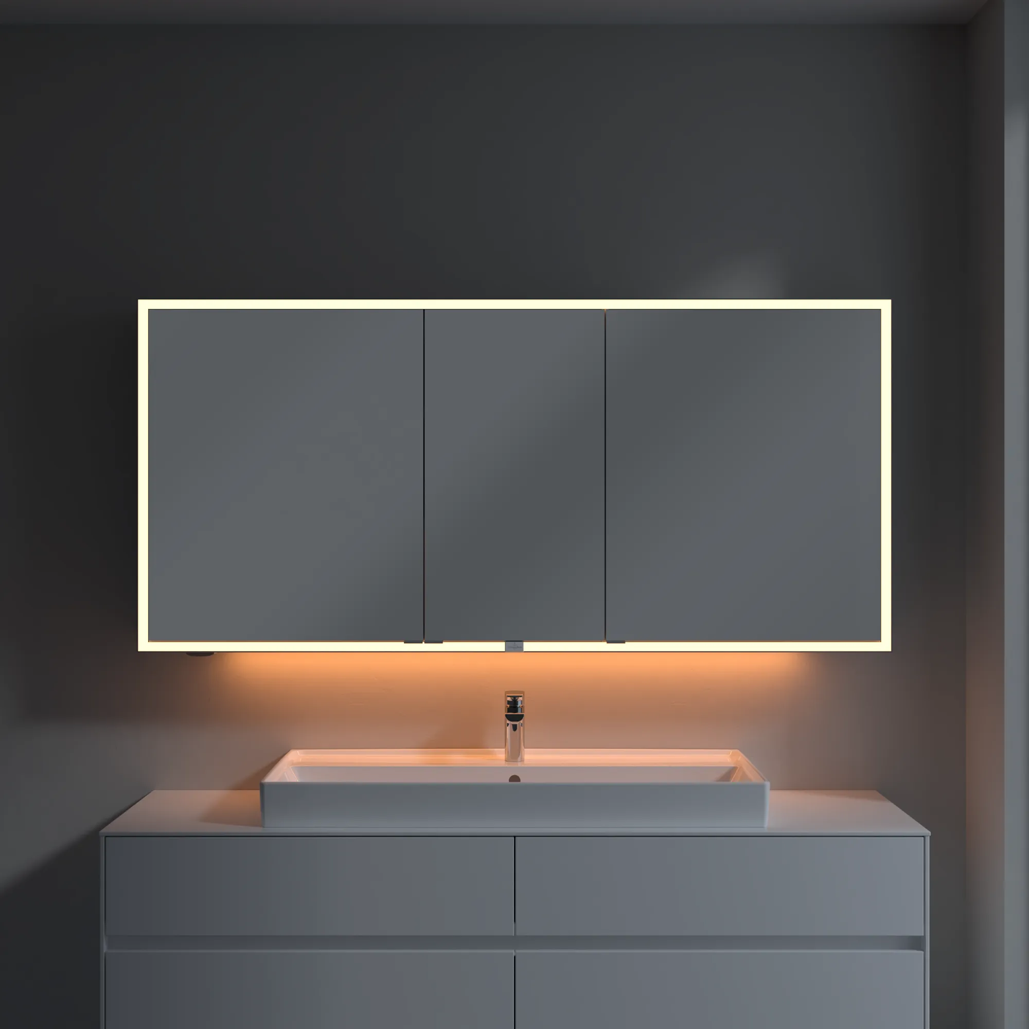 Villeroy & Boch Vorbau-Spiegelschrank „My View Now“ 1600 × 750 × 168 mm in White Matt Villeroy & Boch Vorbau-Spiegelschrank „My View Now“ 1600 × 750 × 168 mm in White Matt