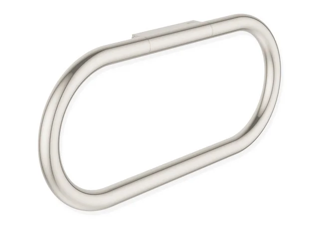 HEWI Handtuchring Serie 480, PVD nickel glänzend, Breite 270 mm, Höhe 125 mm, Durchmesser 15 mm