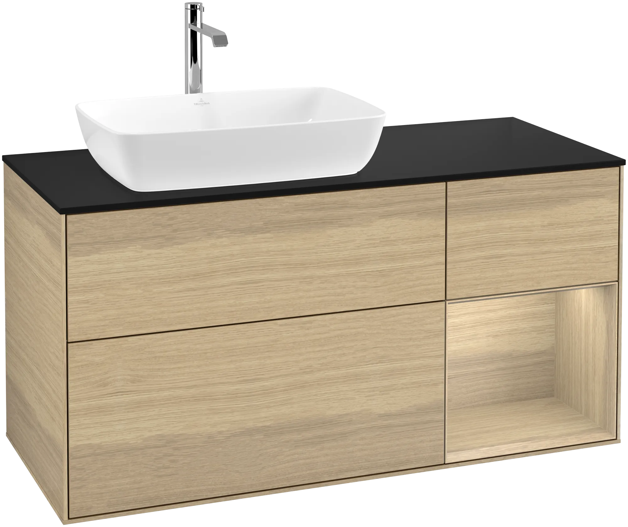 Villeroy & Boch Finion Waschbeckenunterschrank F81 1200x603x501mm mit Beleuchtung