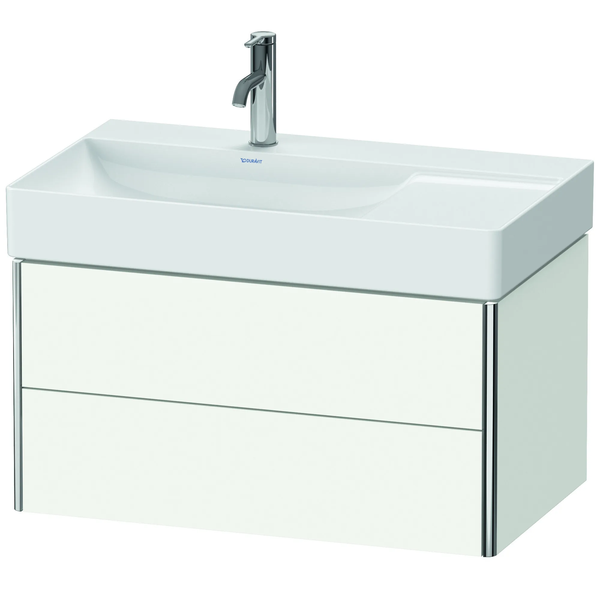Duravit Waschtischunterschrank wandhängend „XSquare“ 78,4 × 39,7 × 46 cm Weiß Seidenmatt Duravit Waschtischunterschrank wandhängend „XSquare“ 78,4 × 39,7 × 46 cm Weiß Seidenmatt