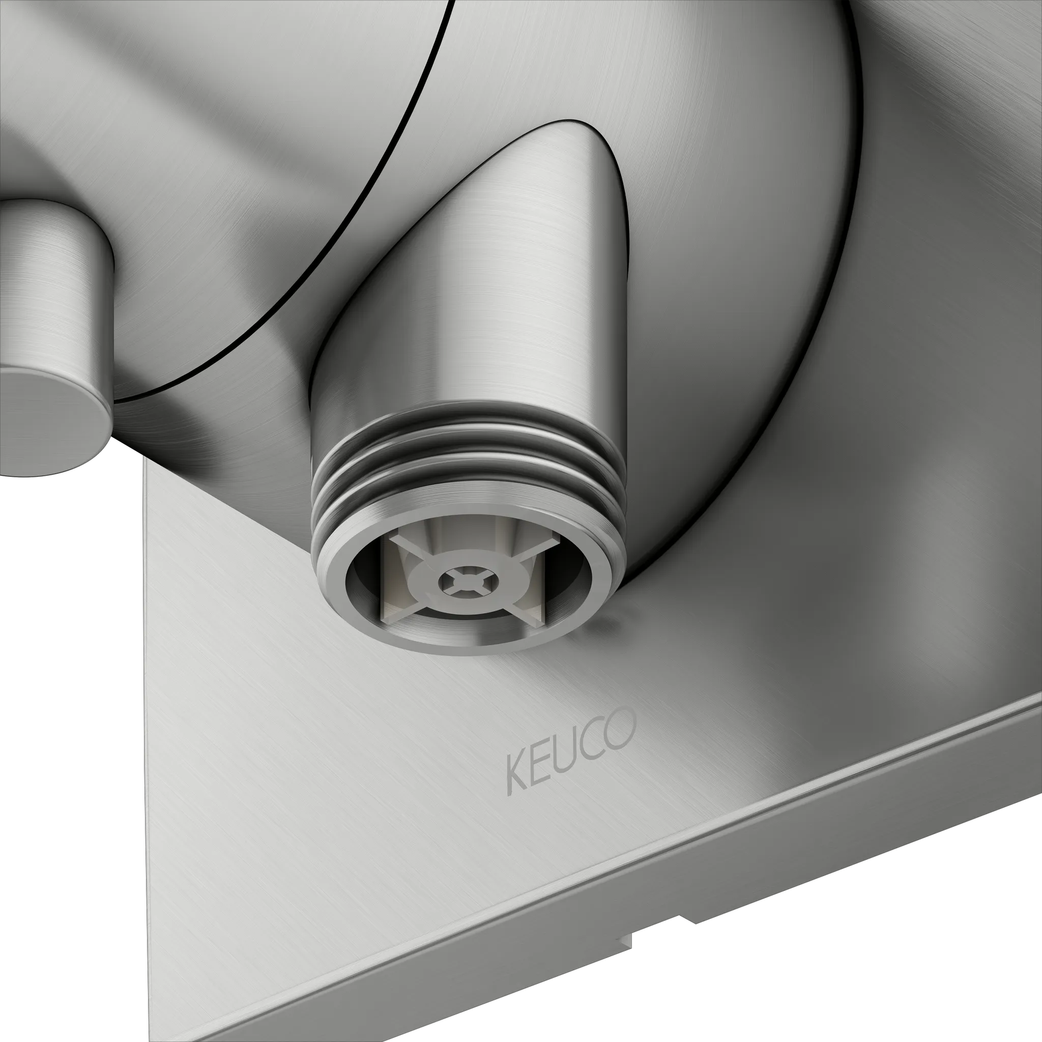 KEUCO IXMO Umstellventil Unterputz für 3 Verbraucher mit Schlauchanschluss Edelstahl-finish