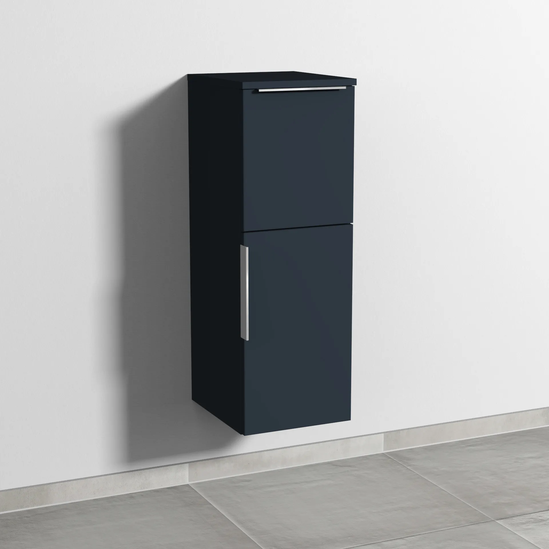 Sanipa Mittelschrank „3way“ 300 × 850 × 345 mm Anschlag rechts, in Marine (matt), Anschlag rechts