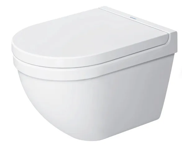Wand-Tiefspül-WC Compact „Starck 3“ 37,5 × 37,5 × 48,5 cm mit HygieneGlaze, Befestigung verdeckt, mit Spülrand Wand-Tiefspül-WC Compact „Starck 3“ 37,5 × 37,5 × 48,5 cm mit HygieneGlaze, Befestigung verdeckt, mit Spülrand