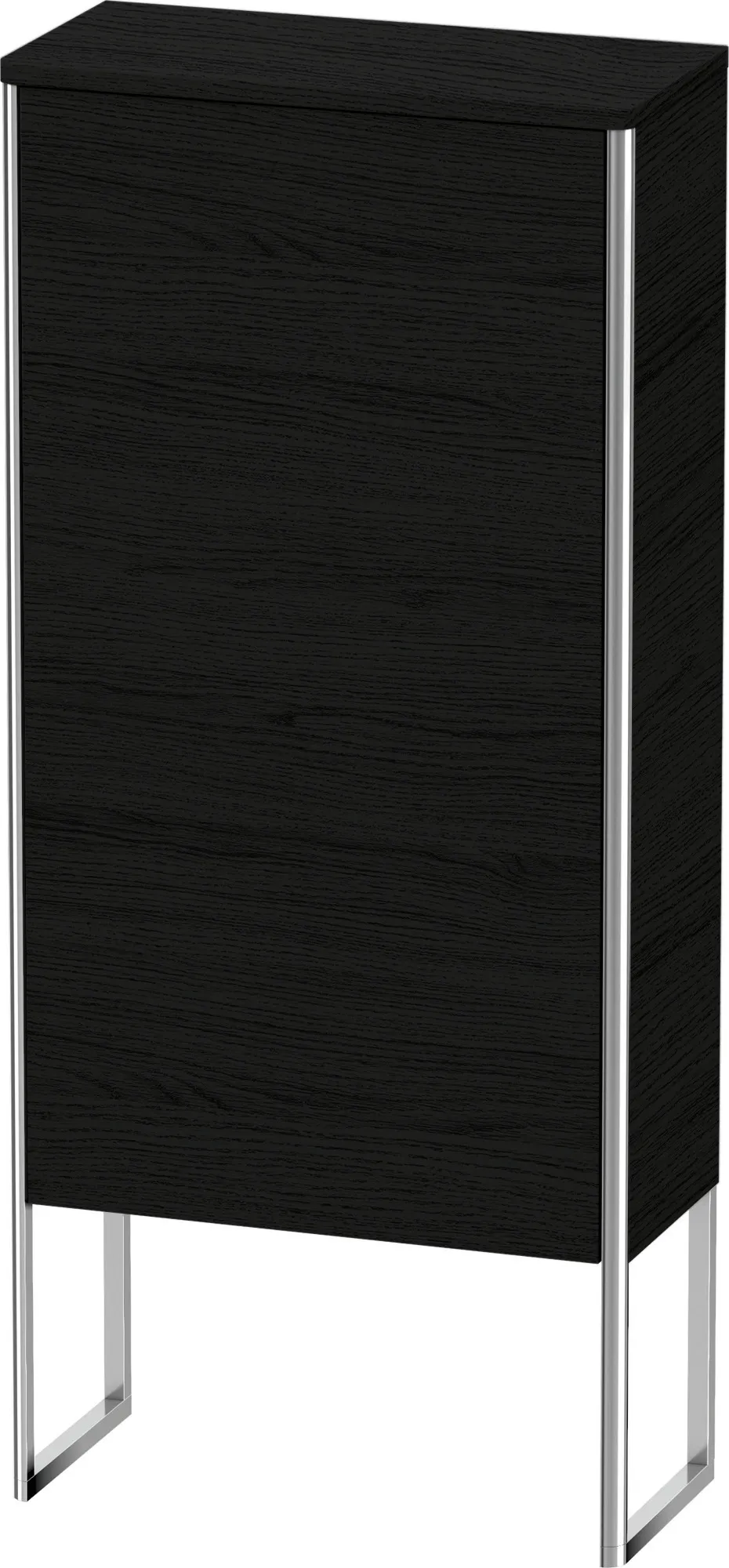 Duravit Halbhochschrank „XSquare“ 50 × 113,6 × 23,6 cm Eiche Schwarz