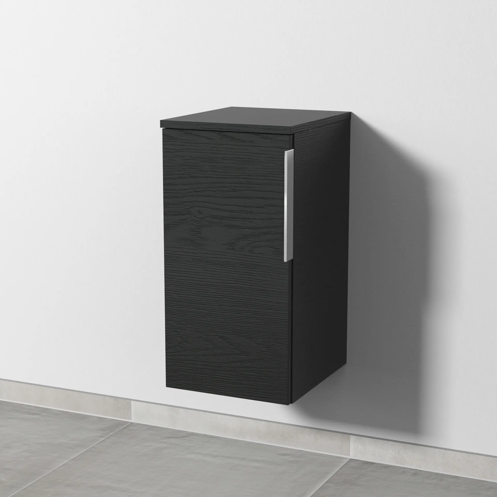Sanipa Unterschrank „3way“ 300 × 580 × 345 mm in Black Oak, Anschlag links