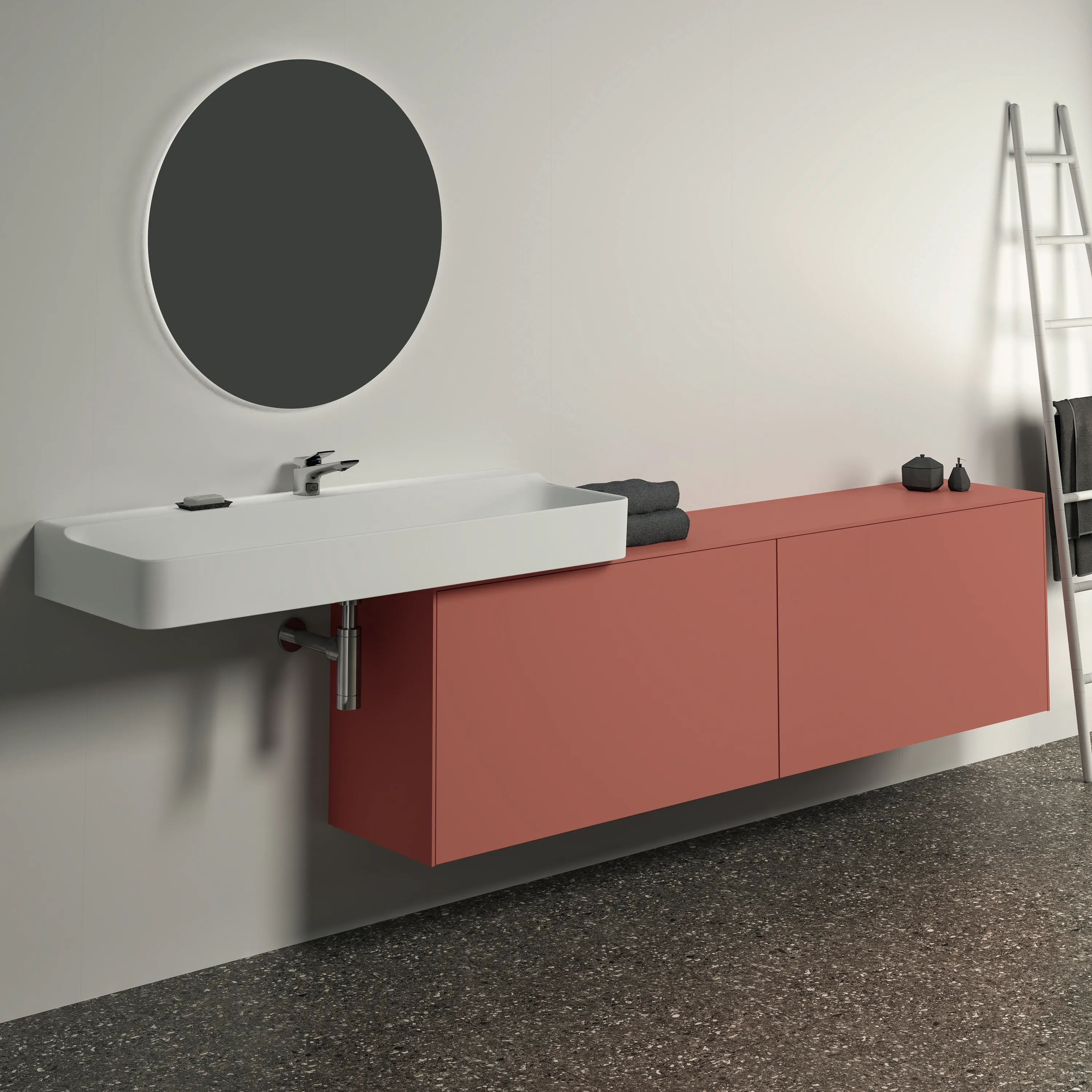 Ideal Standard Waschtischunterschrank Conca, 2 Auszüge, Sunset, 1987x373x550 mm