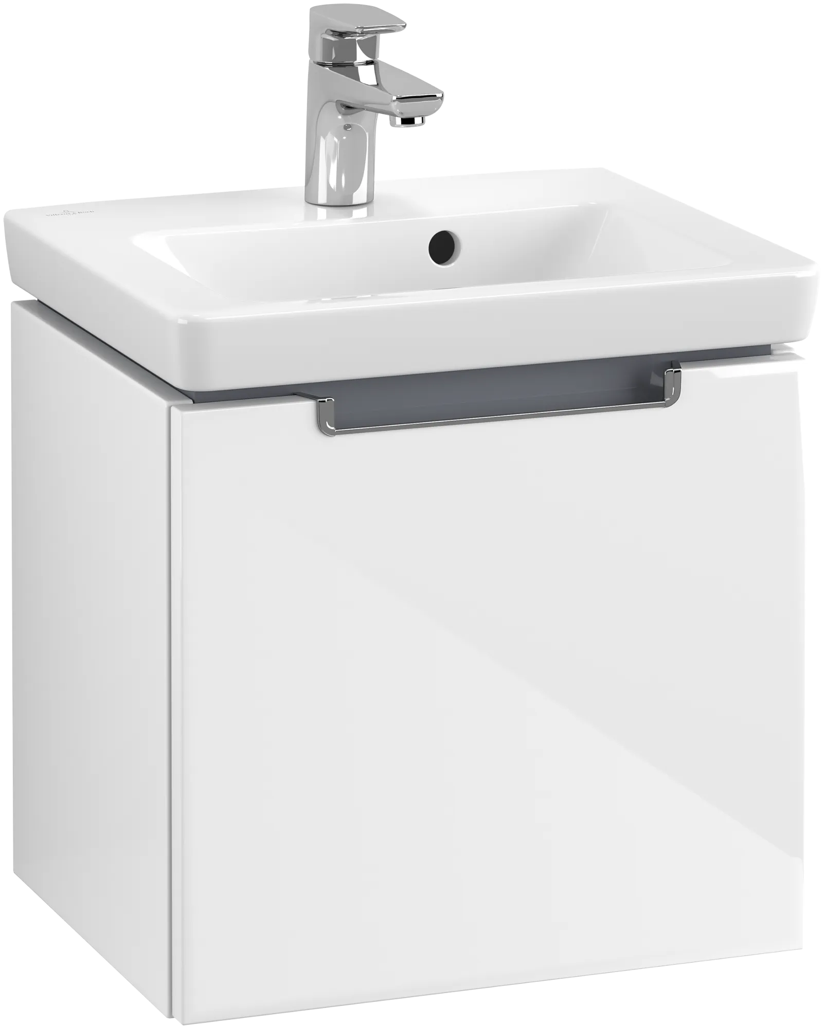 Villeroy & Boch Waschtischunterschrank „Subway 2.0“ 44 × 42 × 35,2 × 35,2 cm Glossy White, mittig, ohne Beleuchtung