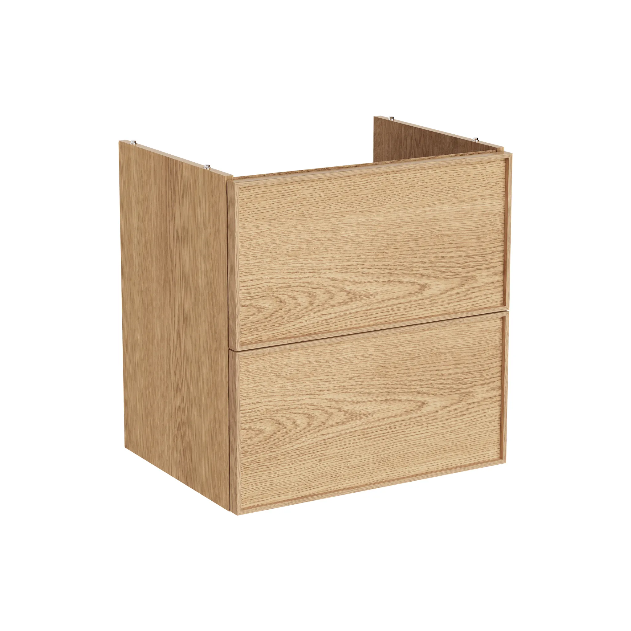 VitrA New Metropole Edge Waschtischunterschrank 58 x 46 x 60 cm, Eiche Hell