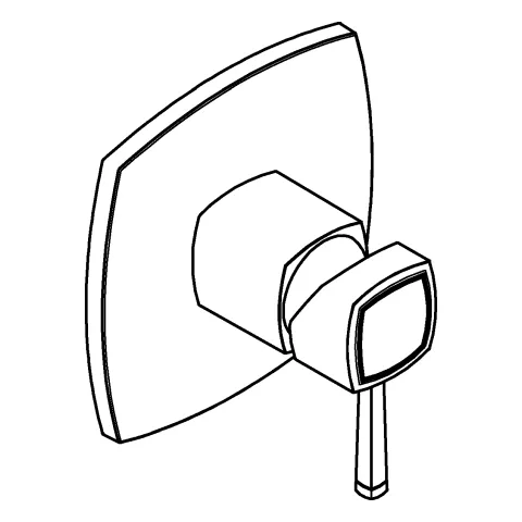 Einhand-Brausebatterie Grandera 24259, Fertigmontageset für Rapido SmartBox, chrom Einhand-Brausebatterie Grandera 24259, Fertigmontageset für Rapido SmartBox, chrom