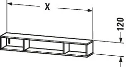 Duravit Regalelement „L-Cube“ Duravit Regalelement „L-Cube“