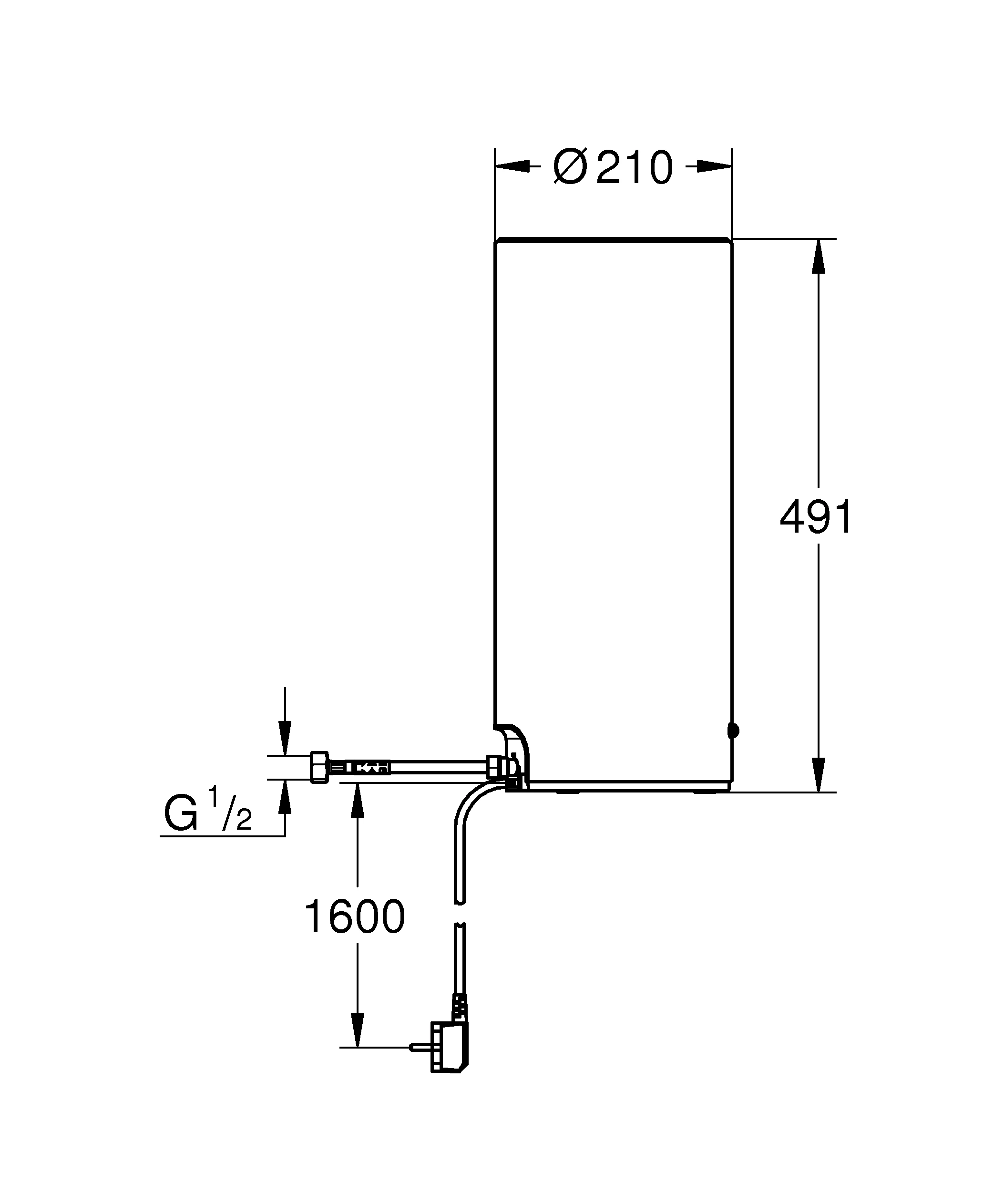 Boiler Red 40831_1, Größe L, Hochdruckboiler für kochendes und warmes Wasser, 5,5 Liter kochendes Wasser, 7 Liter Gesamtkapazität