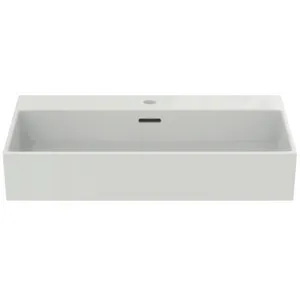 Waschbecken „Extra“ 70 × 45 × 15 cm, Hahnlochposition mittig in Weiß Waschbecken „Extra“ 70 × 45 × 15 cm, Hahnlochposition mittig in Weiß
