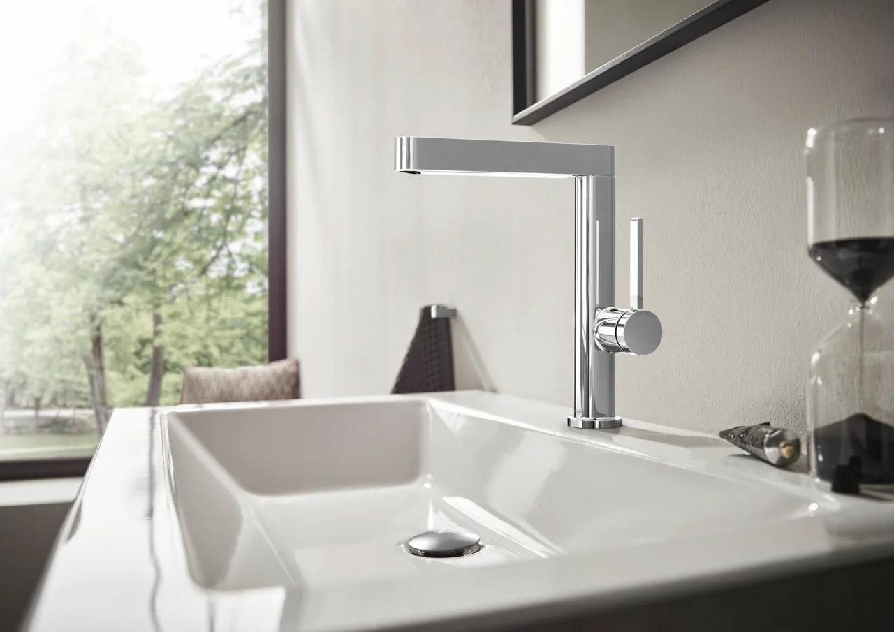Hansgrohe Finoris Einhebel-Waschtischmischer 230 mit Schwenkauslauf Chrom, Ausladung 178 mm, Auslaufhöhe 221 mm