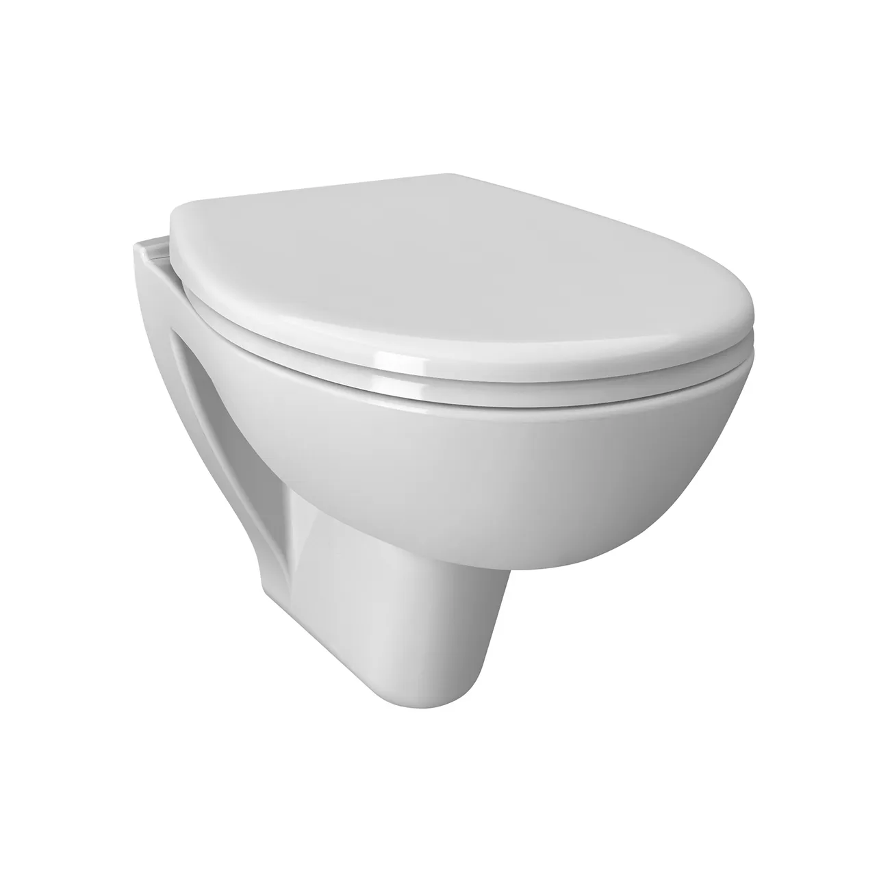 VitrA S20 Tiefspüler-Wand-WC Compact mit Bidetfunktion ovale Form 35 x 49 cm Weiß Hochglanz