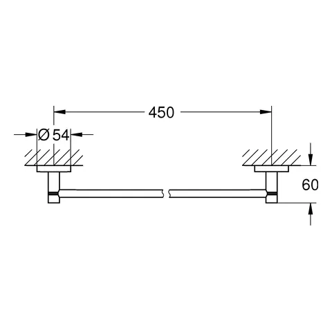 Badetuchhalter Essentials 40688_1, 504 mm Badetuchhalter Essentials 40688_1, 504 mm