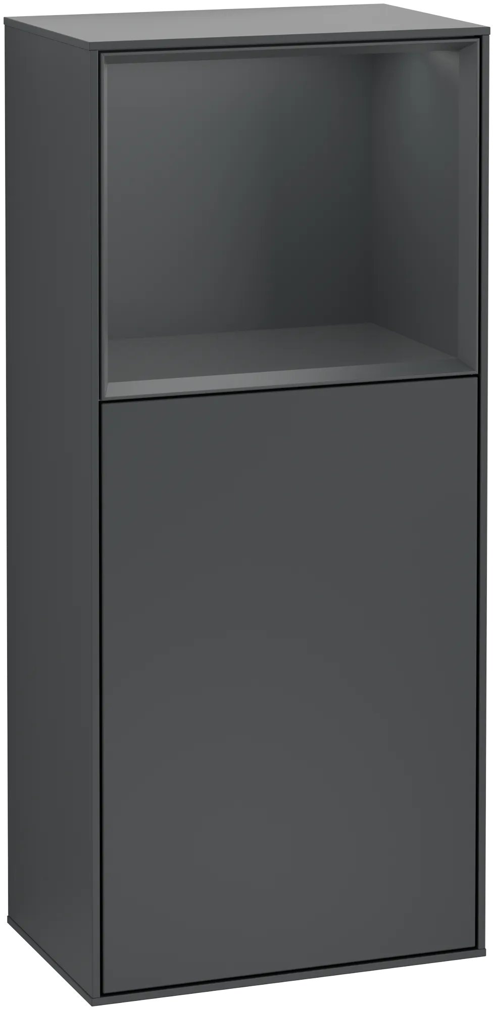 Villeroy & Boch Finion Seitenschrank G50 Midnight Blue Matt Lacquer 418x936x270 mm mit Beleuchtung und Push-to-open Funktion Villeroy & Boch Finion Seitenschrank G50 Midnight Blue Matt Lacquer 418x936x270 mm mit Beleuchtung und Push-to-open Funktion