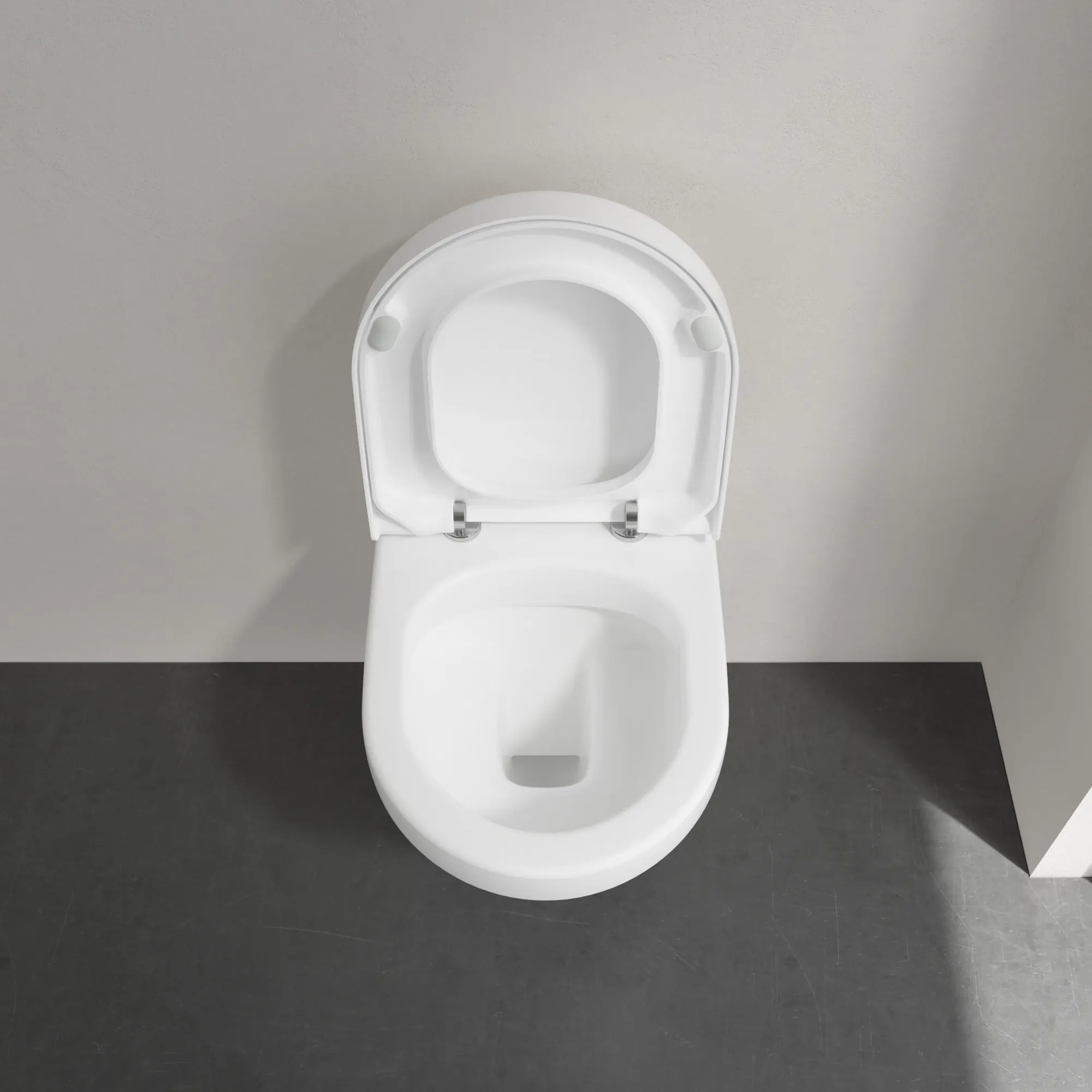 Villeroy & Boch Architectura Tiefspül-WC Compact spülrandlos 350x480mm Oval wandhängend Weiß Alpin AntiBac CeramicPlus Villeroy & Boch Architectura Tiefspül-WC Compact spülrandlos 350x480mm Oval wandhängend Weiß Alpin AntiBac CeramicPlus
