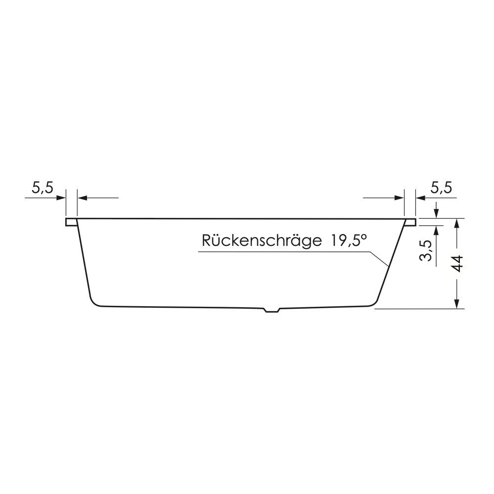 repaBAD Badewanne „Livorno Eco“ trapez 1700 mm in Weiß repaBAD Badewanne „Livorno Eco“ trapez 1700 mm in Weiß