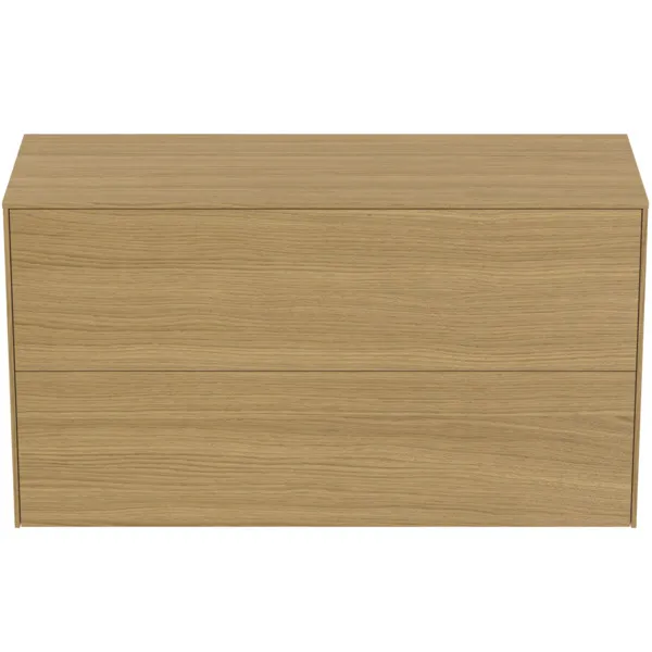 Ideal Standard Waschtischunterschrank „Conca“ 100,2 × 55 × 37,3 cm Eiche hell Furnier Ideal Standard Waschtischunterschrank „Conca“ 100,2 × 55 × 37,3 cm Eiche hell Furnier