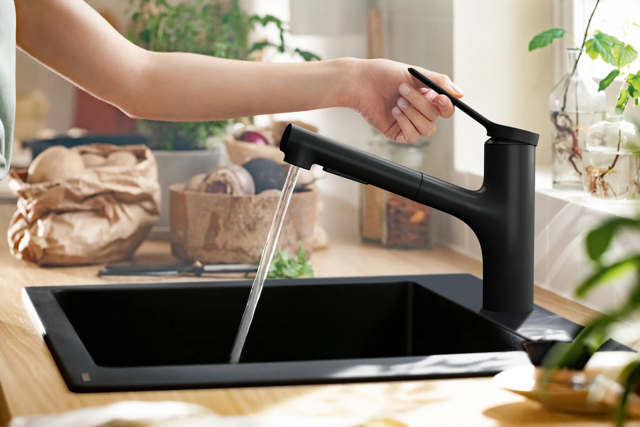 Hansgrohe S51 S510-F450 Einbauspüle 450, Graphitschwarz Hansgrohe S51 S510-F450 Einbauspüle 450, Graphitschwarz