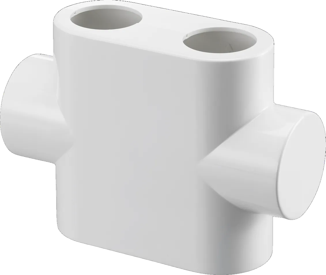 Oventrop Abdeckung für „Multiblock T“ Durchgangsform in weiß Oventrop Abdeckung für „Multiblock T“ Durchgangsform in weiß