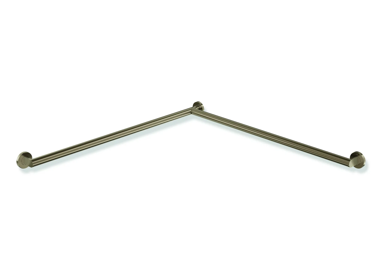 HEWI Dusch- und Wannenhandlauf System 900, PVD bronze gebürstet, waagerechte Länge 947 mm, Stangendurchmesser 32 mm, Ausführung rechts HEWI Dusch- und Wannenhandlauf System 900, PVD bronze gebürstet, waagerechte Länge 947 mm, Stangendurchmesser 32 mm, Ausführung rechts