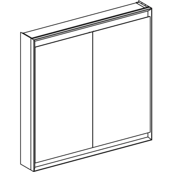Geberit Spiegelschrank „ONE“ in weiß / Aluminium pulverbeschichtet