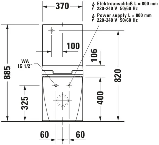 Duravit WC-Sitz mit Unterdusche (elektrisch) „SensoWash® Slim“