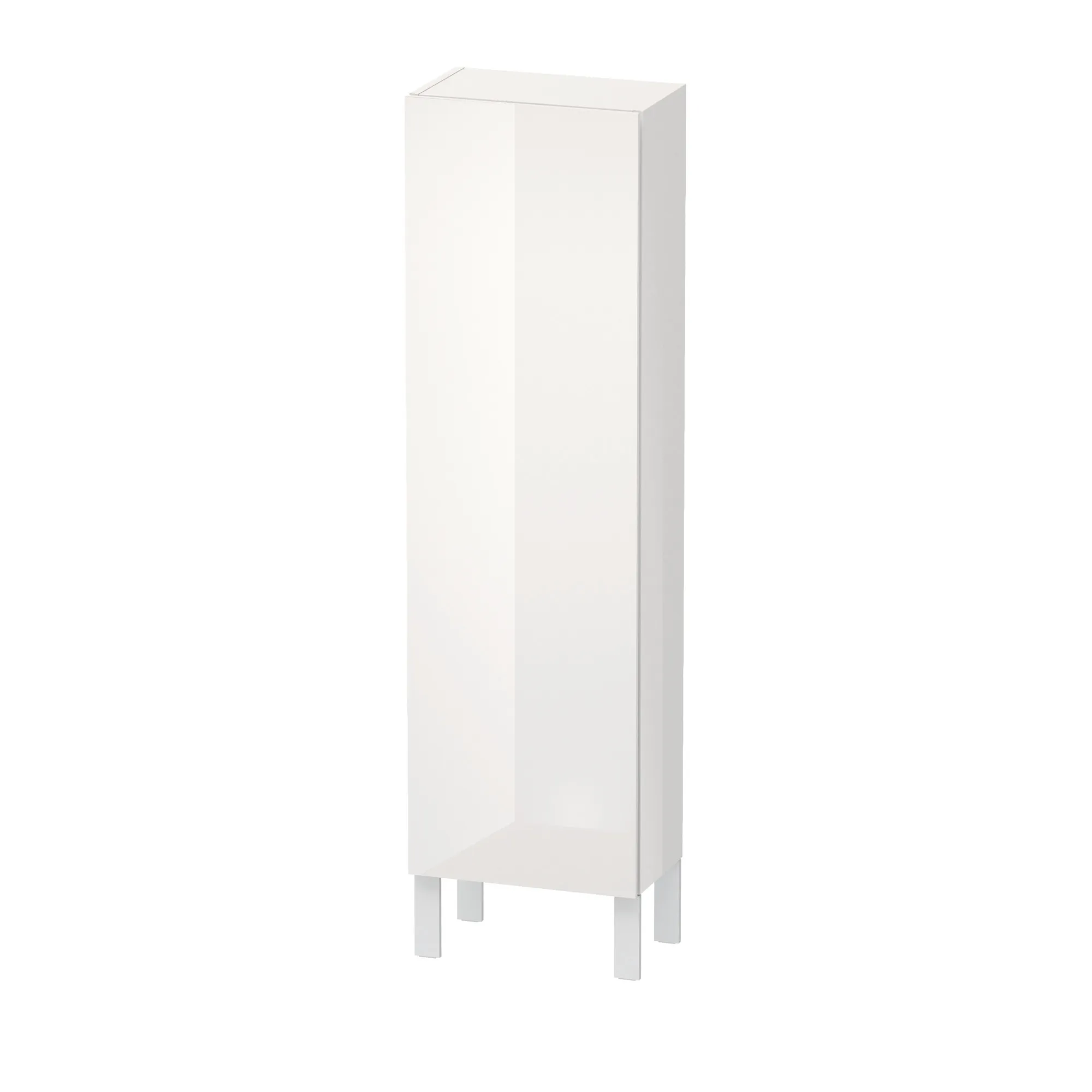 Duravit Halbhochschrank „L-Cube“ 40 × 132 × 24,3 cm Weiß Hochglanz