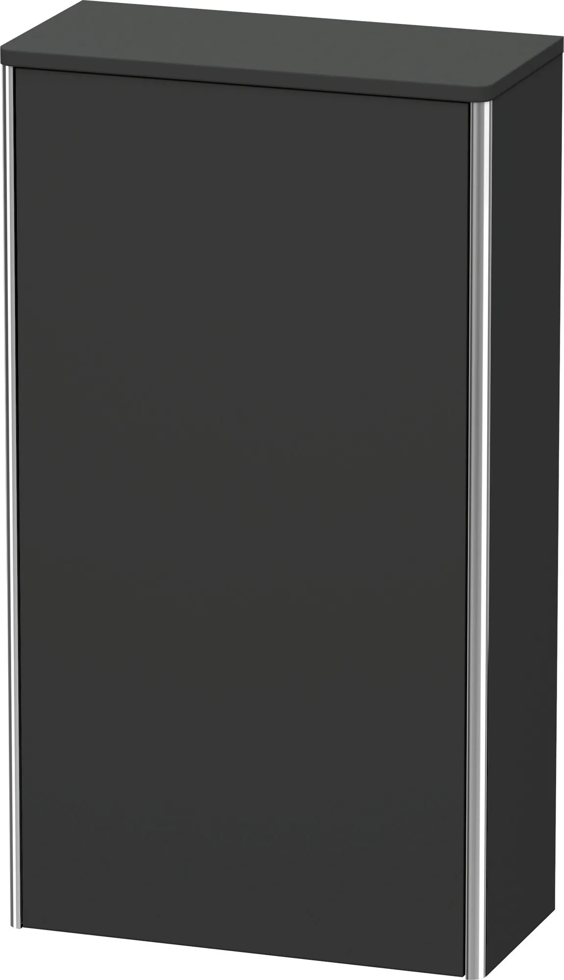 Duravit Halbhochschrank „XSquare“ 50 × 89,6 × 23,6 cm Graphit Supermatt