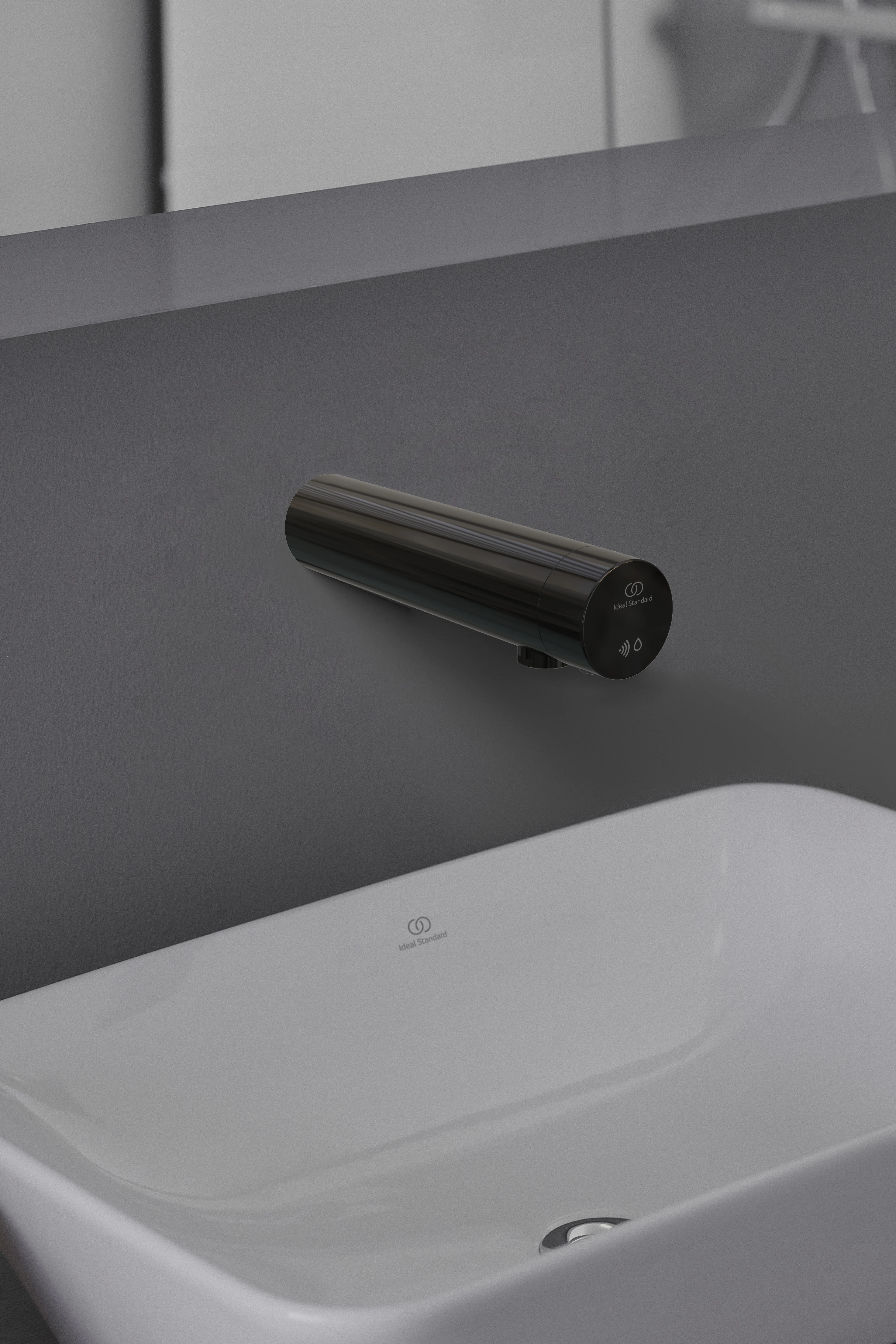 Sensor-Wand-Waschtischarmatur Sensorflow ohne Mischung Ausladung 170mm Batterie Chrom Sensor-Wand-Waschtischarmatur Sensorflow ohne Mischung Ausladung 170mm Batterie Chrom