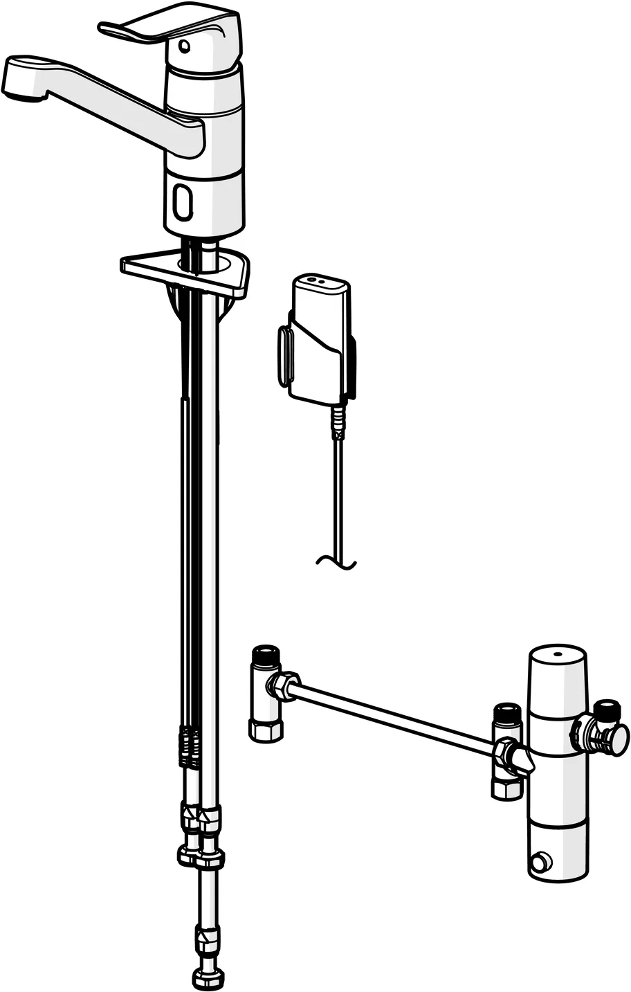 EHM Küchenarmatur HansaCARE 4613 3V, Bluetooth Ausladung 214 mm Chrom EHM Küchenarmatur HansaCARE 4613 3V, Bluetooth Ausladung 214 mm Chrom