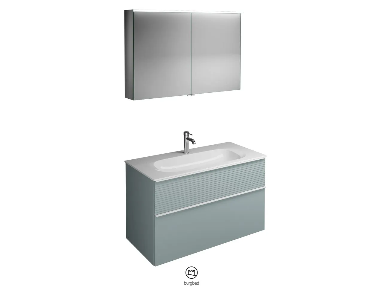 burgbad Badmöbelset „Fiumo“ Griff, Chrom (230 mm), in Eiche Dekor Cashmere burgbad Badmöbelset „Fiumo“ Griff, Chrom (230 mm), in Eiche Dekor Cashmere