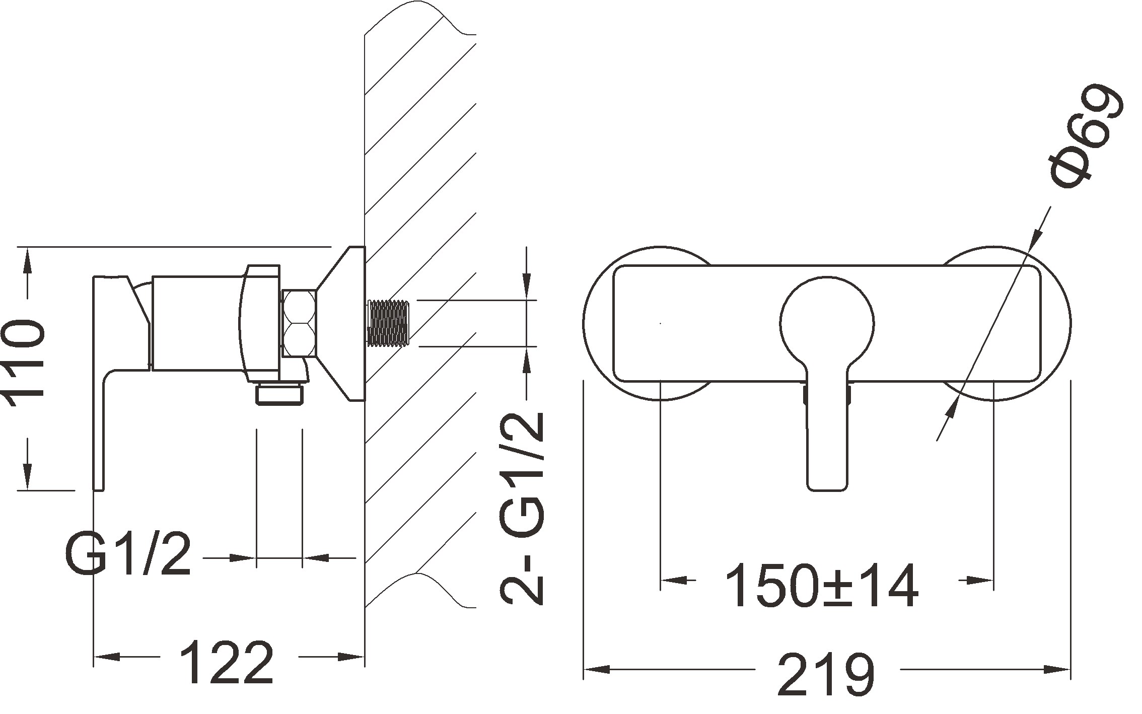 Brause-Einhandbatterie AqvaFlow - S-Anschlüsse mit Rosetten - eigensicher - Kartusche mit keramischen Dichtscheiben - Heisswassersperre - Wassermengendurchflussregulierung - chrom Brause-Einhandbatterie AqvaFlow - S-Anschlüsse mit Rosetten - eigensicher - Kartusche mit keramischen Dichtscheiben - Heisswassersperre - Wassermengendurchflussregulierung - chrom