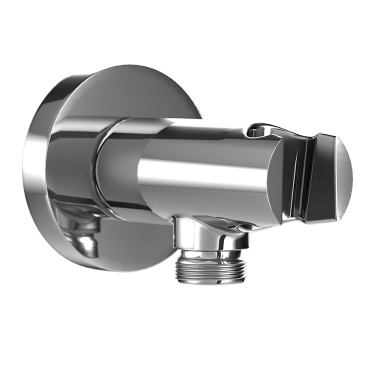 HSK Wandanschlussbogen mit integriertem Handbrausehalter ⌀ 3,2 cm Ausladung 82 mm in chrom HSK Wandanschlussbogen mit integriertem Handbrausehalter ⌀ 3,2 cm Ausladung 82 mm in chrom