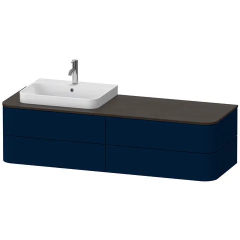Duravit Waschtischunterschrank wandhängend „Happy D.2 Plus“ Nachtblau Seidenmatt Duravit Waschtischunterschrank wandhängend „Happy D.2 Plus“ Nachtblau Seidenmatt