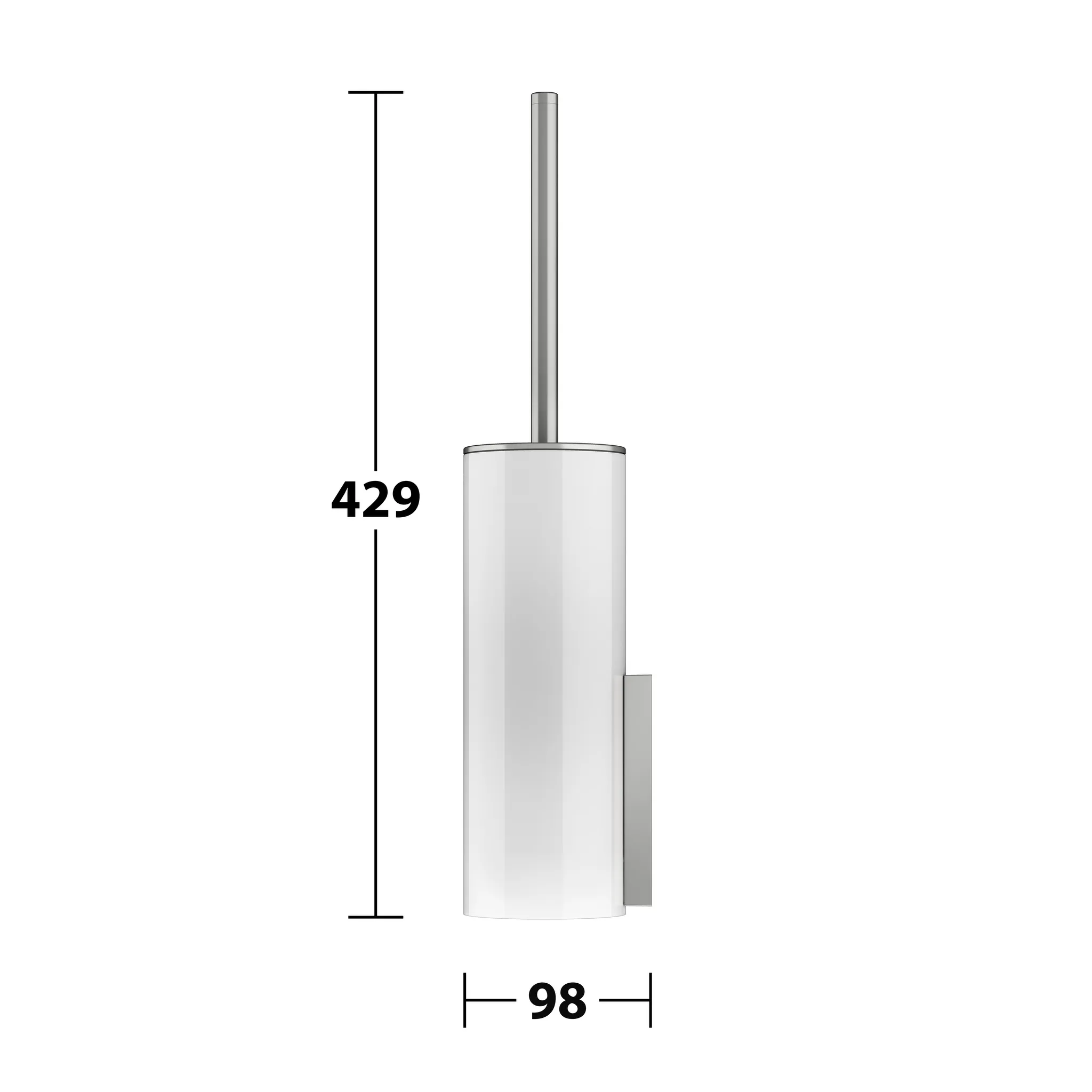 KEUCO EDITION 400 Toilettenbürstengarnitur komplett Edelstahl-finish