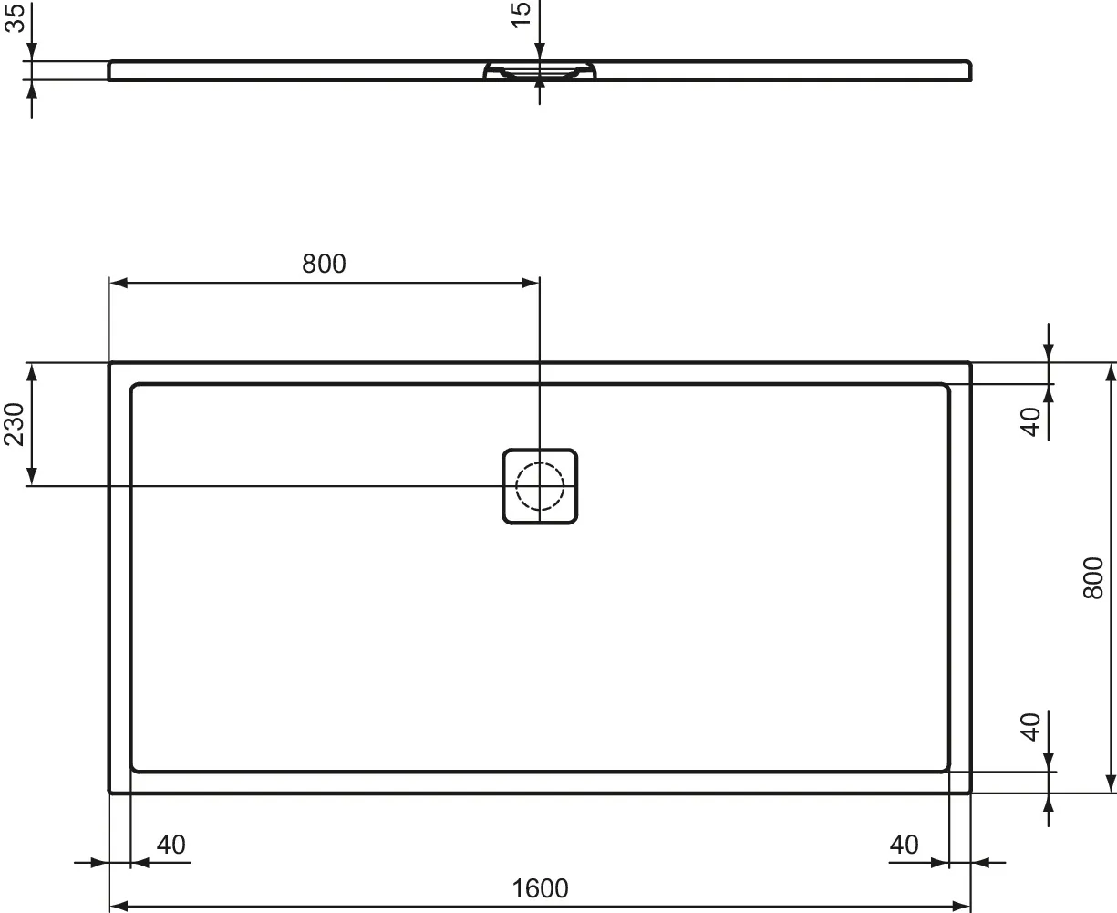 Ideal Standard Duschwanne „UltraFlatEvo“ Ideal Standard Duschwanne „UltraFlatEvo“